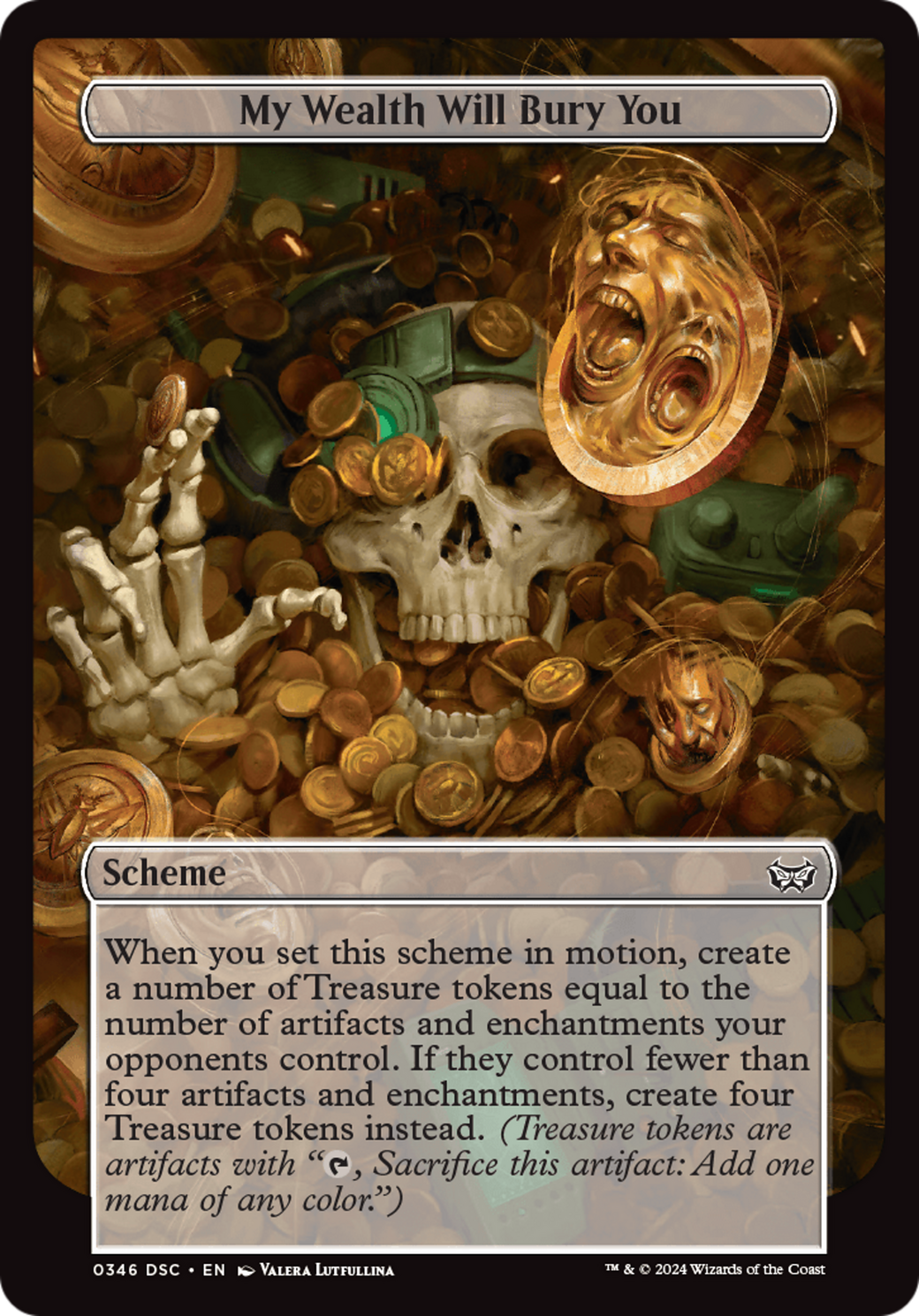 My Wealth Will Bury You (Full Art) [Duskmourn: House of Horror Commander] | Tables and Towers