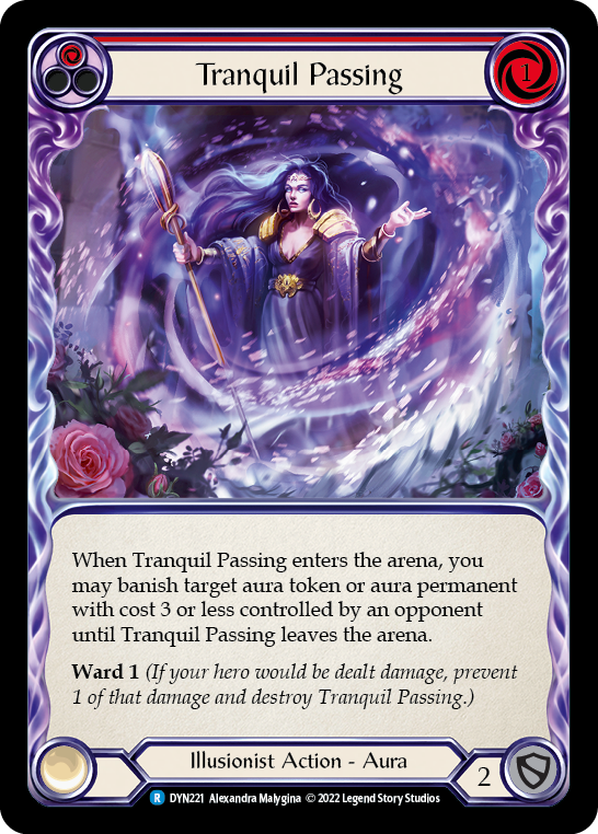 Tranquil Passing (Red) [DYN221] (Dynasty)  Rainbow Foil | Tables and Towers