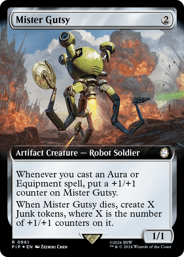 Mister Gutsy (Extended Art) (Surge Foil) [Fallout] | Tables and Towers