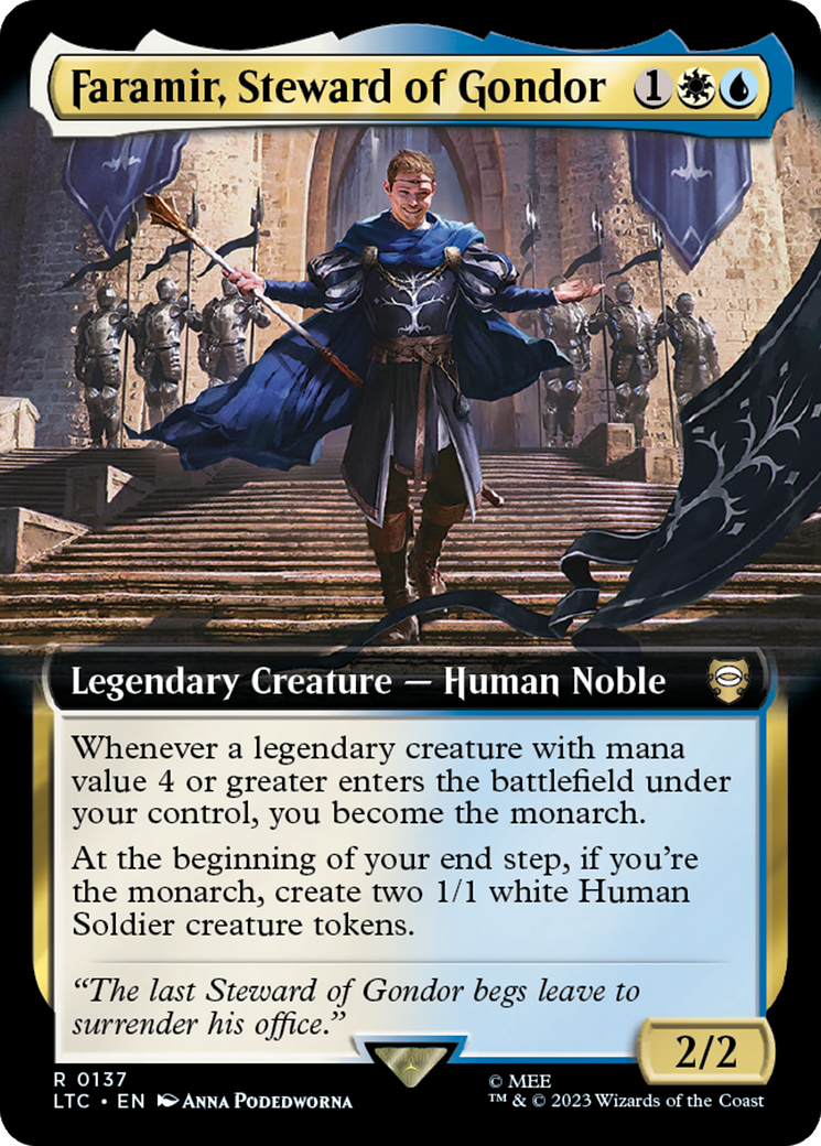 Faramir, Steward of Gondor (Extended Art) [The Lord of the Rings: Tales of Middle-Earth Commander] | Tables and Towers