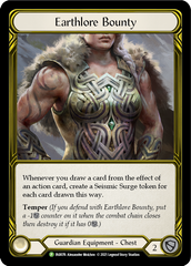 Earthlore Bounty (Golden) [FAB076] (Promo)  Cold Foil | Tables and Towers