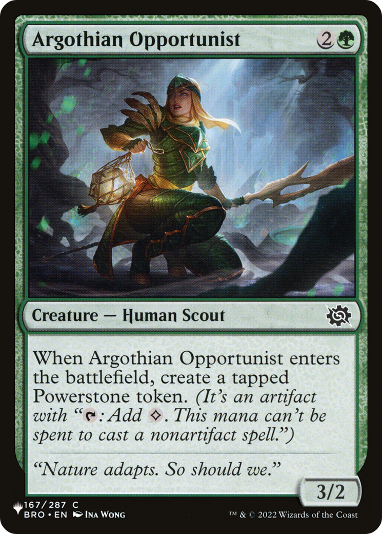 Argothian Opportunist [The List Reprints] | Tables and Towers