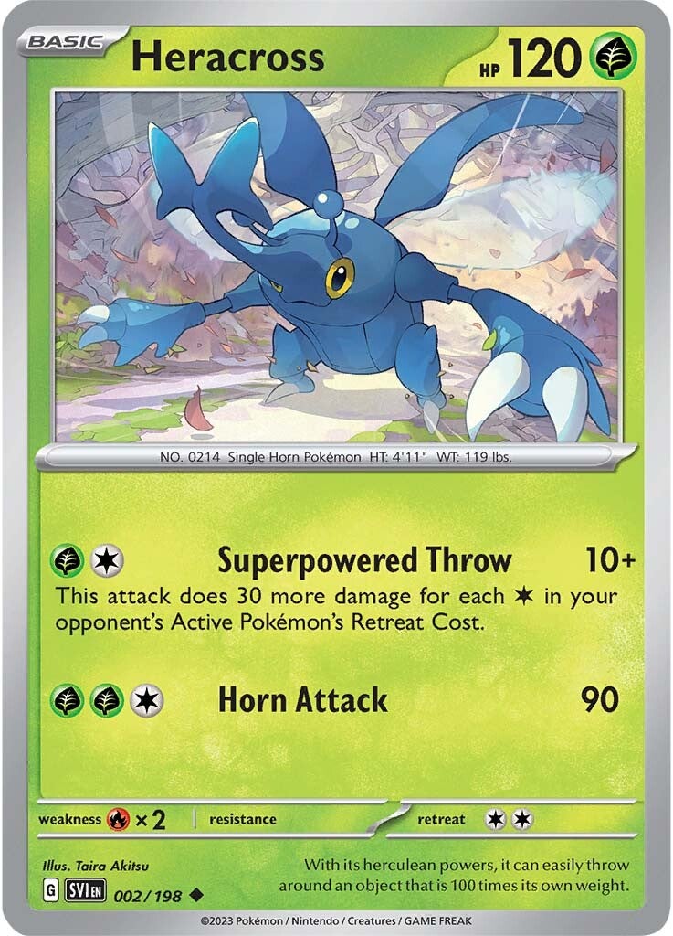 Heracross (002/198) [Scarlet & Violet: Base Set] | Tables and Towers