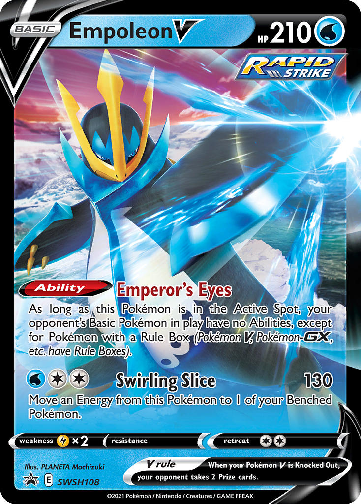 Empoleon V (SWSH108) [Sword & Shield: Black Star Promos] | Tables and Towers