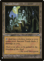 Ancient Tomb [The List] | Tables and Towers