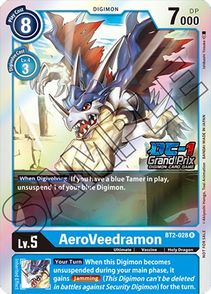 AeroVeedramon [BT2-028] (DC-1 Grand Prix) [Release Special Booster Promos] | Tables and Towers