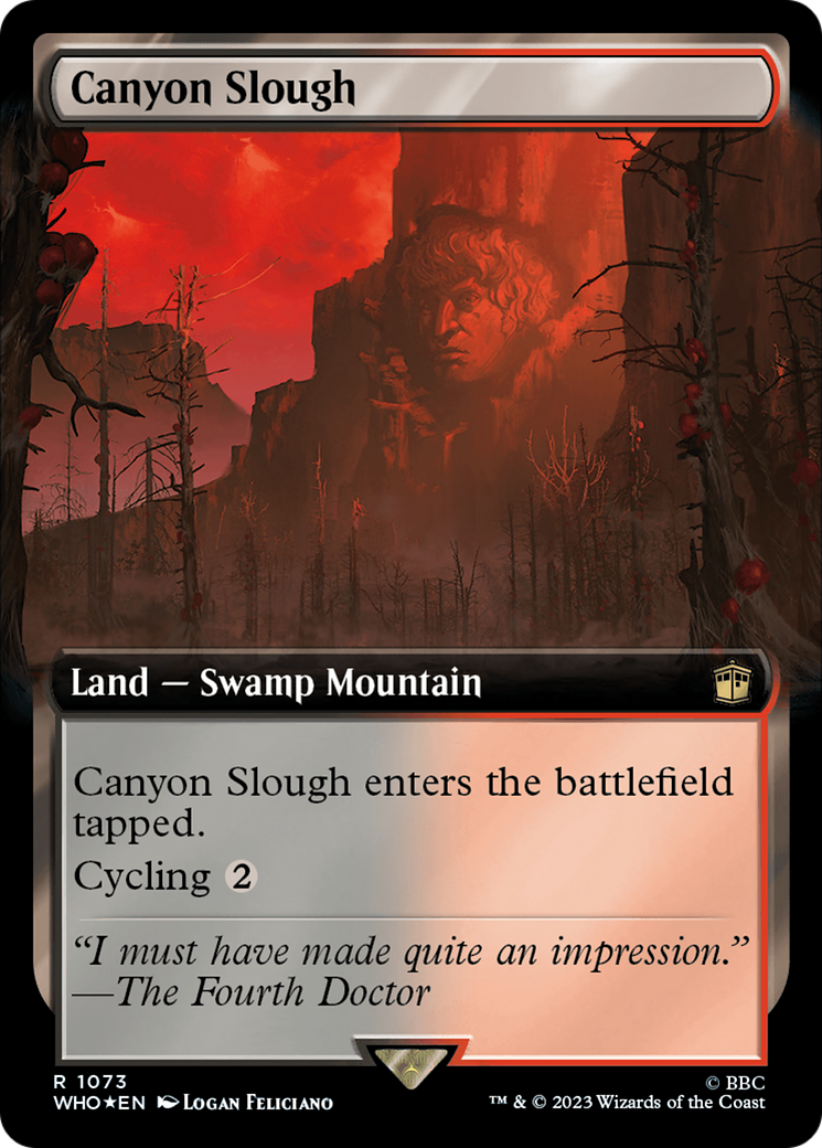 Canyon Slough (Extended Art) (Surge Foil) [Doctor Who] | Tables and Towers