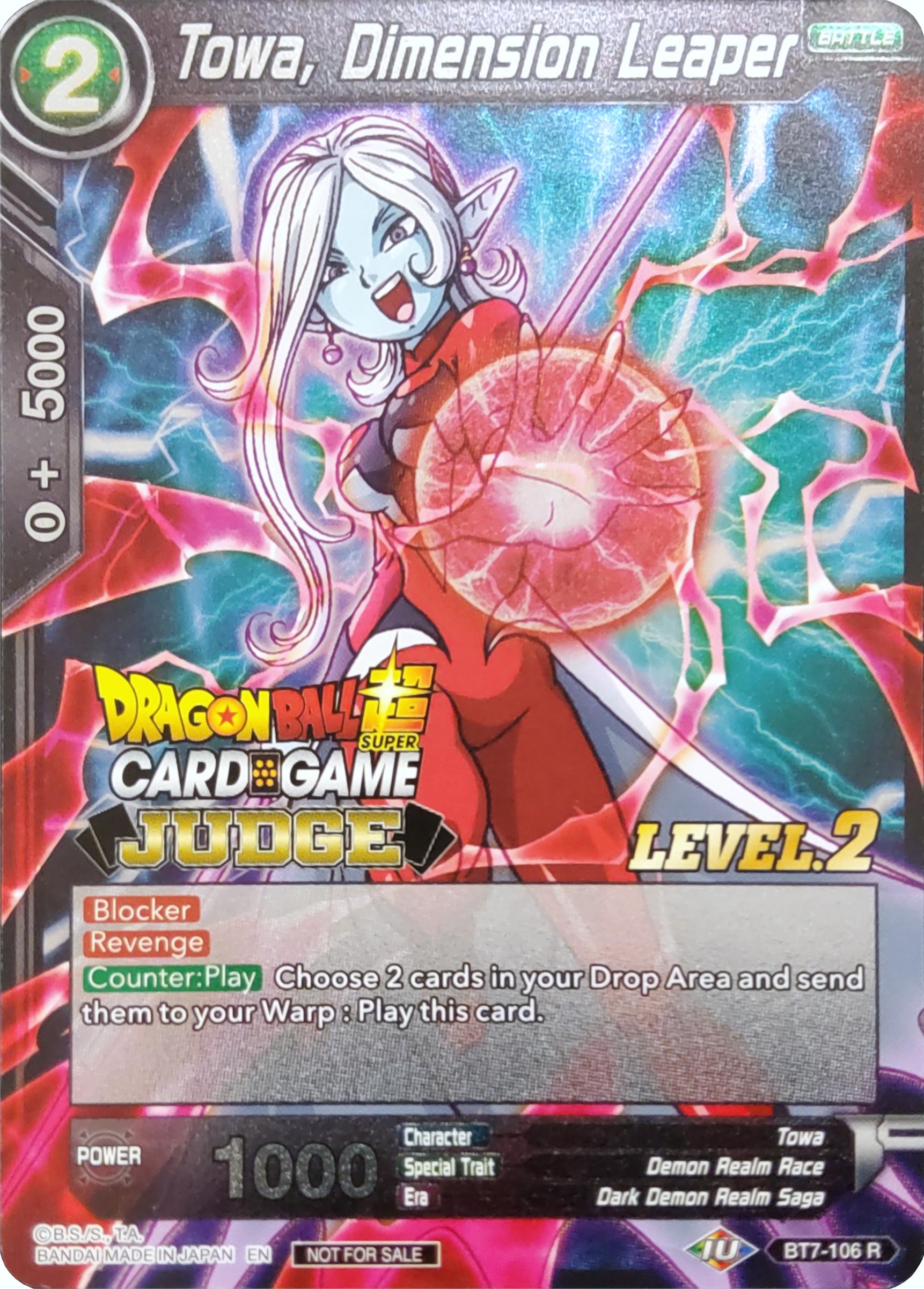 Towa, Dimension Leaper (Level 2) (BT7-106) [Judge Promotion Cards] | Tables and Towers