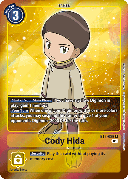 Cody Hida [BT8-089] (Alternative Art - Box Topper) [New Awakening] | Tables and Towers