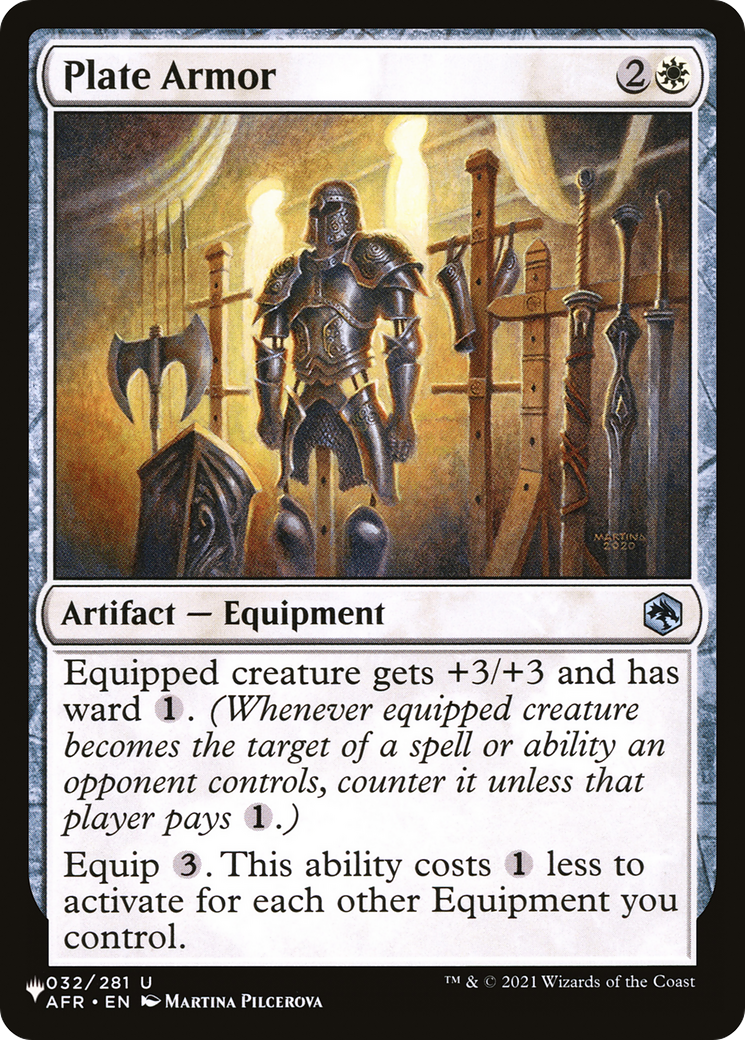 Plate Armor [The List Reprints] | Tables and Towers