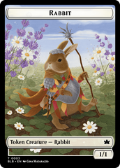 Rabbit // Rabbit Double-Sided Token [Bloomburrow Tokens] | Tables and Towers