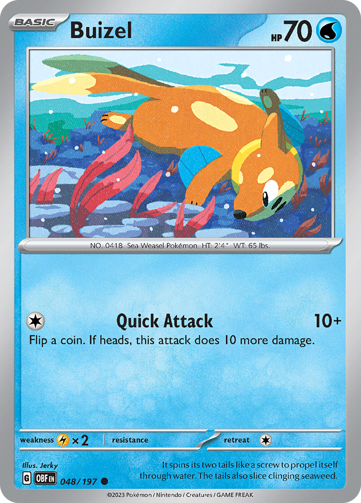 Buizel (048/197) [Scarlet & Violet: Obsidian Flames] | Tables and Towers