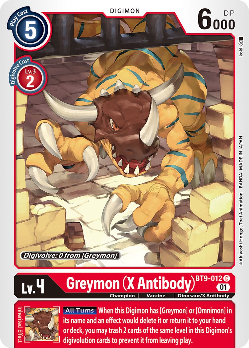 Greymon (X Antibody) [BT9-012] [X Record] | Tables and Towers