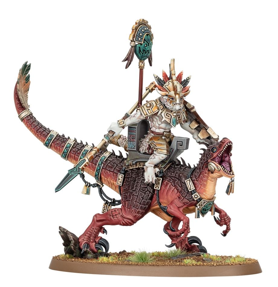 Seraphon: Saurus Scar-Veteran On Aggradon | Tables and Towers