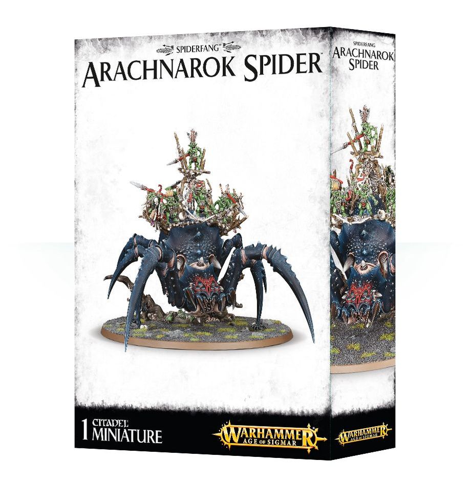 ARACHNAROK SPIDER WITH SPIDERFANG WARPARTY | Tables and Towers