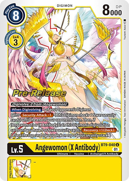 Angewomon (X Antibody) [BT9-040] [X Record Pre-Release Promos] | Tables and Towers