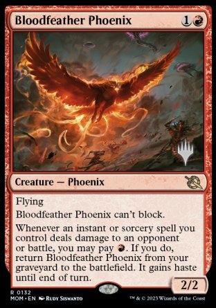 Bloodfeather Phoenix (Promo Pack) [March of the Machine Promos] | Tables and Towers