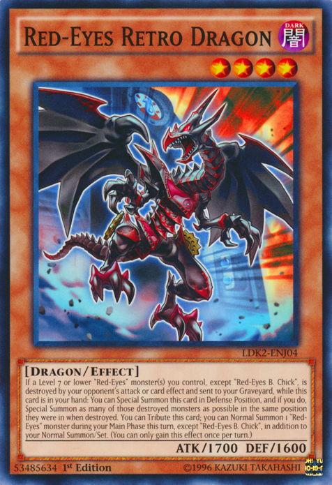 Red-Eyes Retro Dragon [LDK2-ENJ04] Common | Tables and Towers