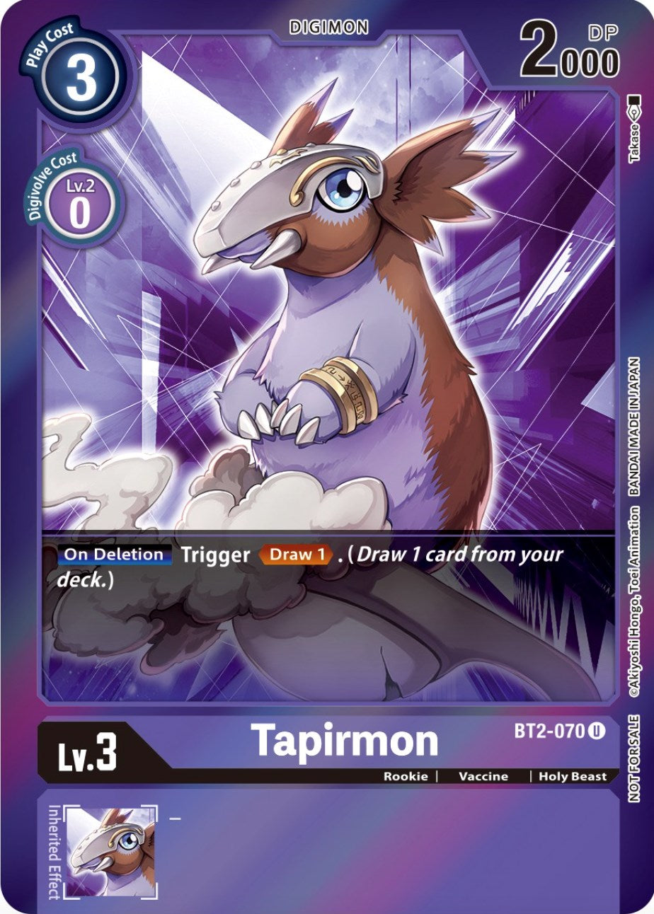 Tapirmon [BT2-070] (Event Pack 4) [Release Special Booster Promos] | Tables and Towers