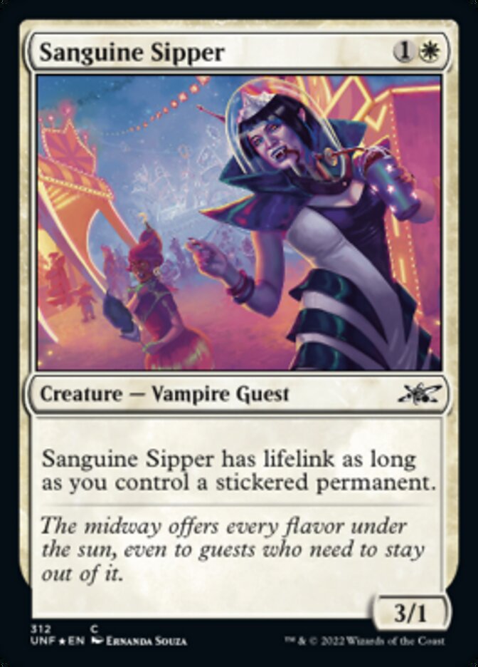 Sanguine Sipper (Galaxy Foil) [Unfinity] | Tables and Towers