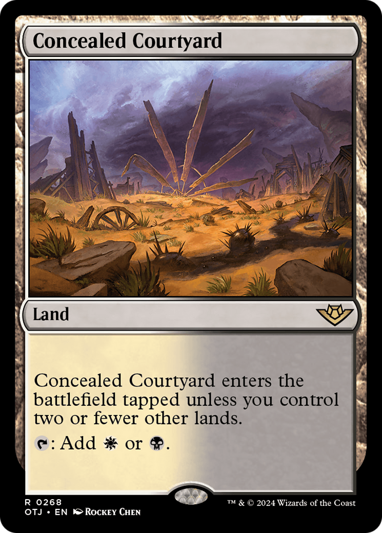 Concealed Courtyard [Outlaws of Thunder Junction] | Tables and Towers