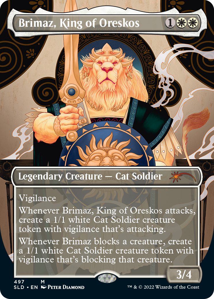 Brimaz, King of Oreskos (Borderless) [Secret Lair Drop Series] | Tables and Towers