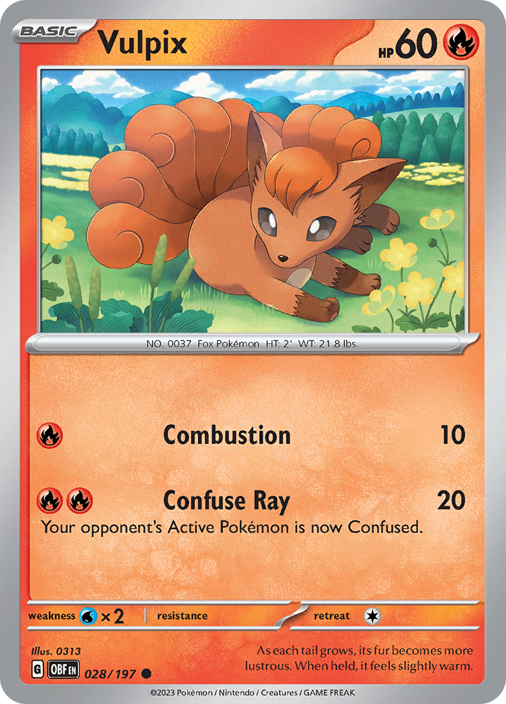 Vulpix (028/197) [Scarlet & Violet: Obsidian Flames] | Tables and Towers