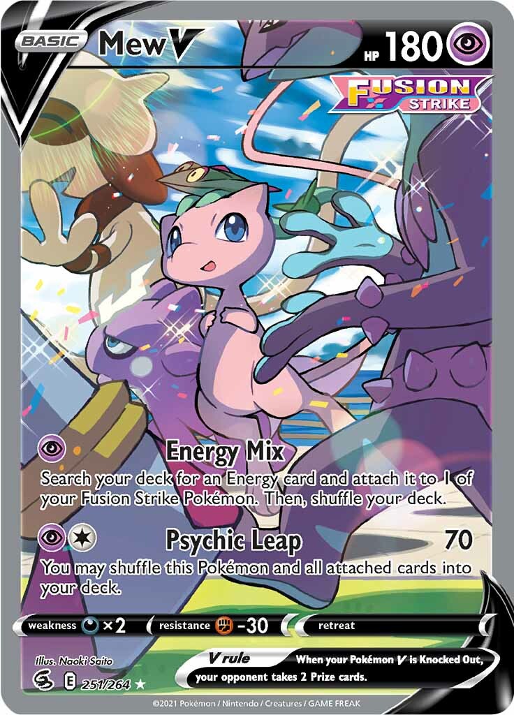 Mew V (251/264) [Sword & Shield: Fusion Strike] | Tables and Towers