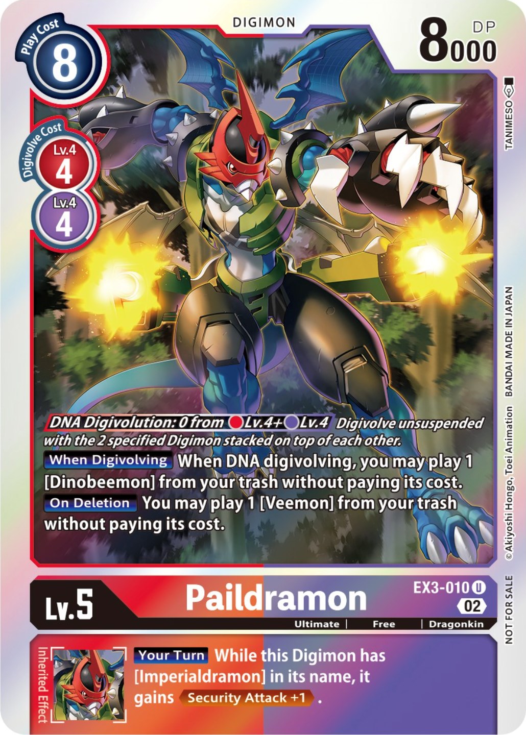 Paildramon [EX3-010] (Alternate Art) [Draconic Roar] | Tables and Towers