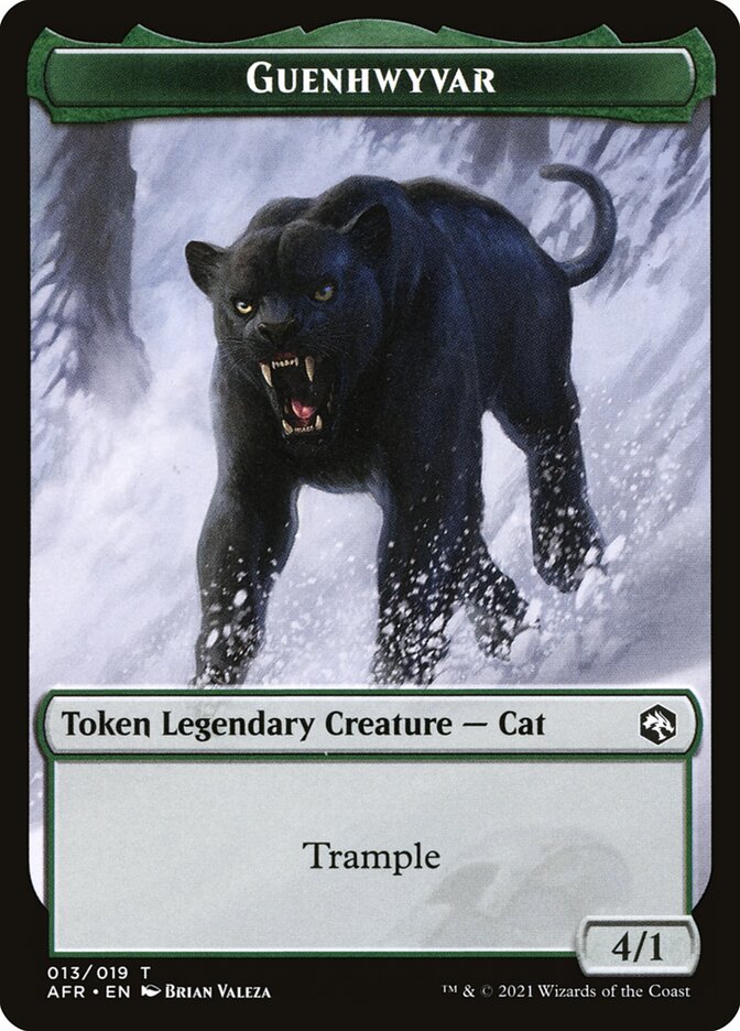 Wolf // Guenhwyvar Double-Sided Token [Dungeons & Dragons: Adventures in the Forgotten Realms Tokens] | Tables and Towers