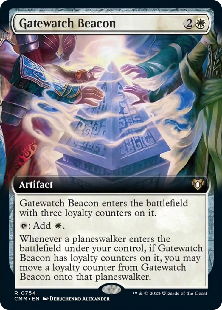 Gatewatch Beacon (Extended Art) [Commander Masters] | Tables and Towers