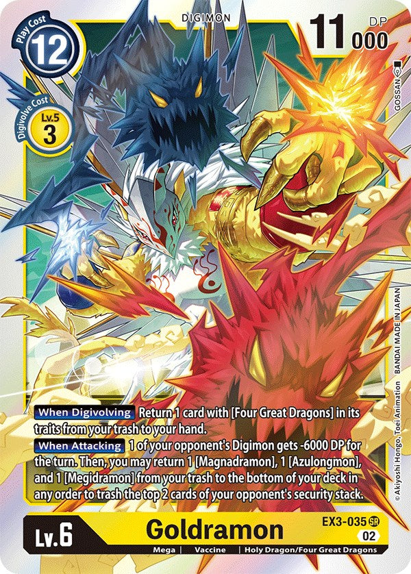 Goldramon [EX3-035] [Draconic Roar] | Tables and Towers