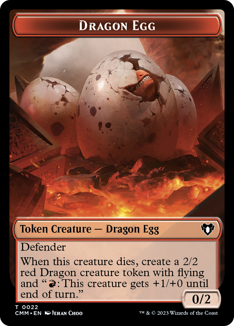 Dragon Egg Token [Commander Masters Tokens] | Tables and Towers