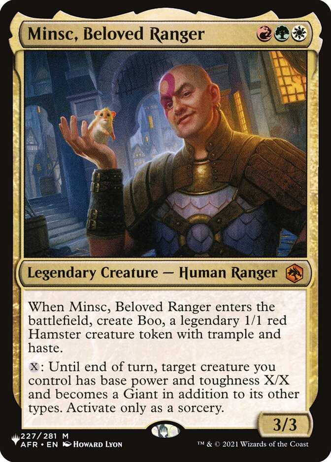 Minsc, Beloved Ranger [The List] | Tables and Towers