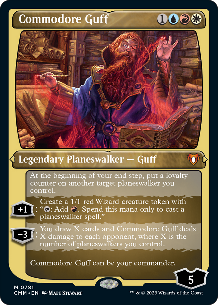 Commodore Guff (Display Commander) (Foil Etched) [Commander Masters] | Tables and Towers