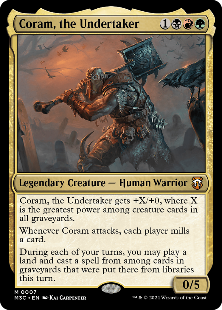 Coram, the Undertaker [Modern Horizons 3 Commander] | Tables and Towers