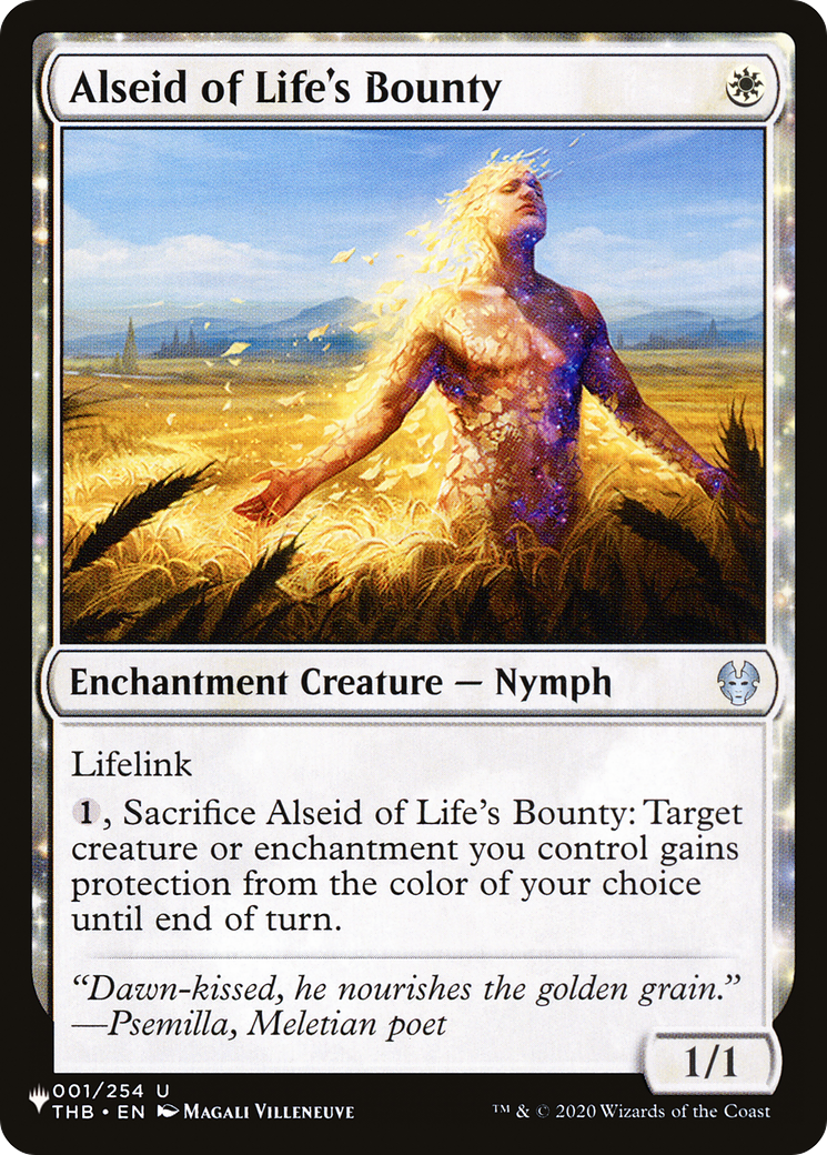 Alseid of Life's Bounty [The List Reprints] | Tables and Towers