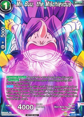 Mr. Buu, the Mischievous (Power Booster) (P-151) [Promotion Cards] | Tables and Towers