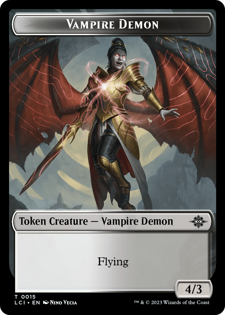 Vampire Demon Token [The Lost Caverns of Ixalan Tokens] | Tables and Towers