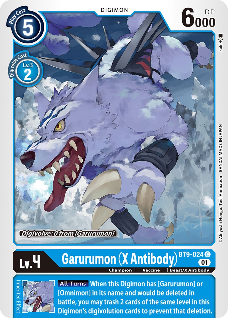 Garurumon (X Antibody) [BT9-024] [X Record] | Tables and Towers