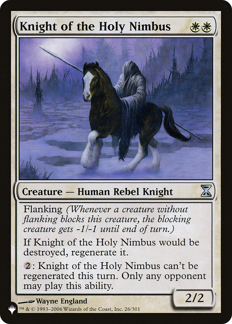 Knight of the Holy Nimbus [The List Reprints] | Tables and Towers