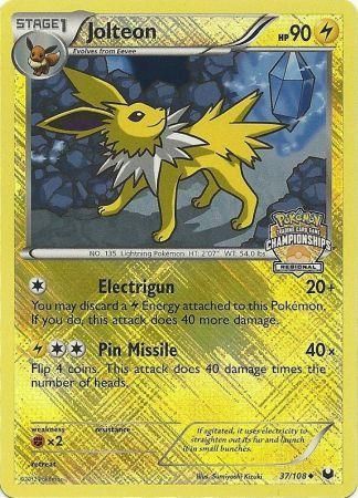 Jolteon (37/108) (Regional Championship) [League & Championship Cards] | Tables and Towers