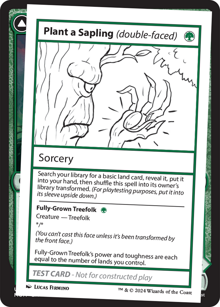 Plant a Sapling (double-faced) [Mystery Booster 2 Playtest Cards] | Tables and Towers