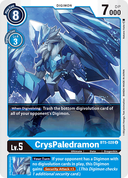 CrysPaledramon [BT5-028] [Battle of Omni] | Tables and Towers