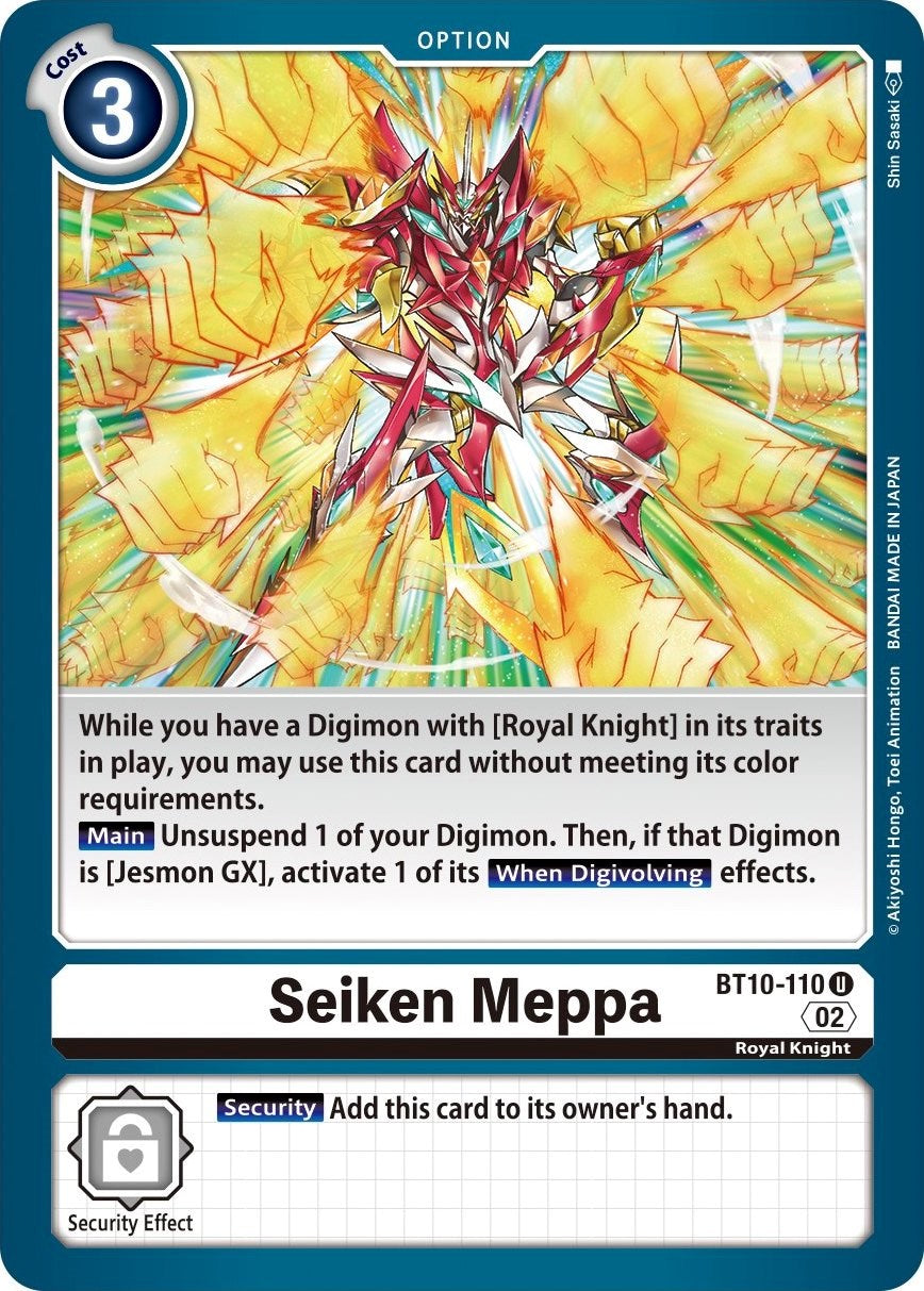 Seiken Meppa [BT10-110] [Xros Encounter] | Tables and Towers