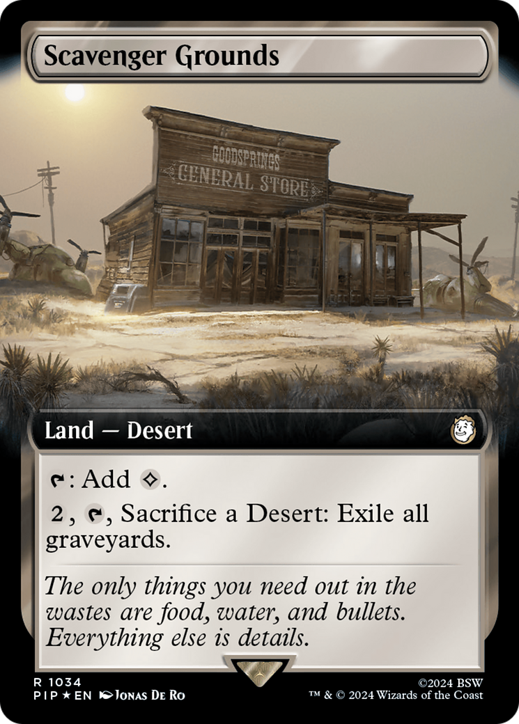 Scavenger Grounds (Extended Art) (Surge Foil) [Fallout] | Tables and Towers