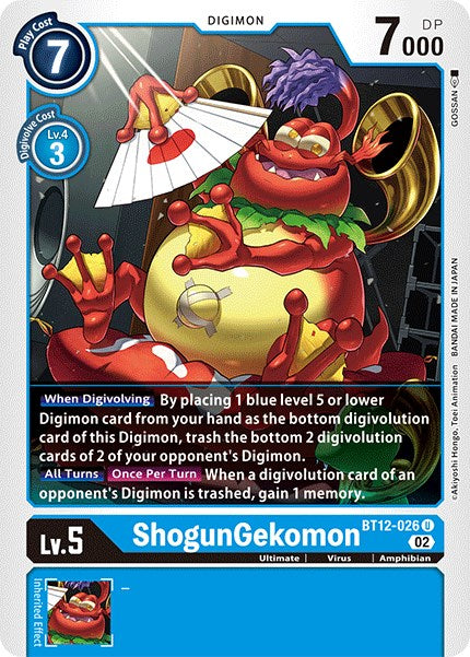 ShogunGekomon [BT12-026] [Across Time] | Tables and Towers