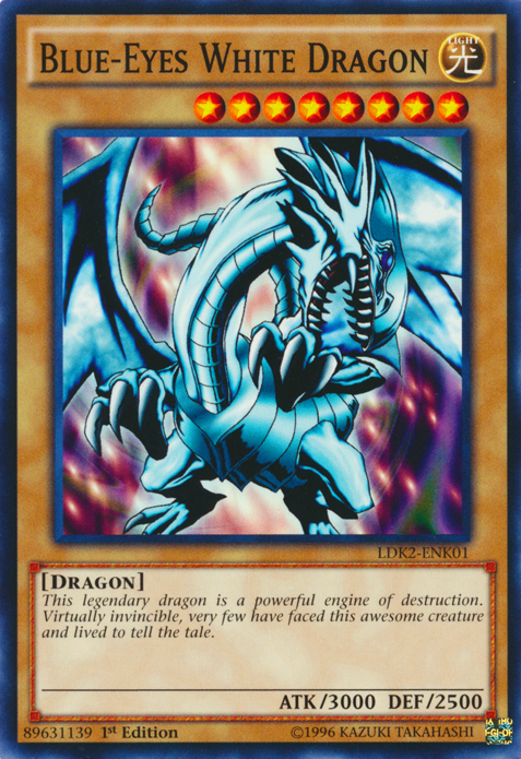 Blue-Eyes White Dragon (Version 1) [LDK2-ENK01] Common | Tables and Towers