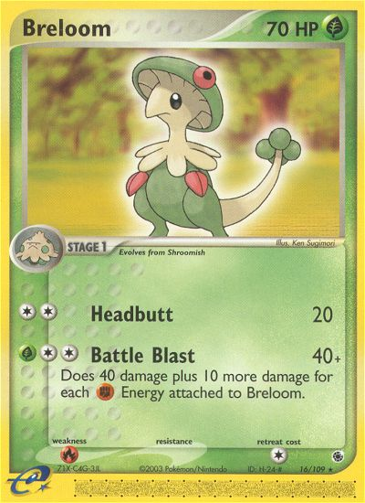 Breloom (16/109) [EX: Ruby & Sapphire] | Tables and Towers