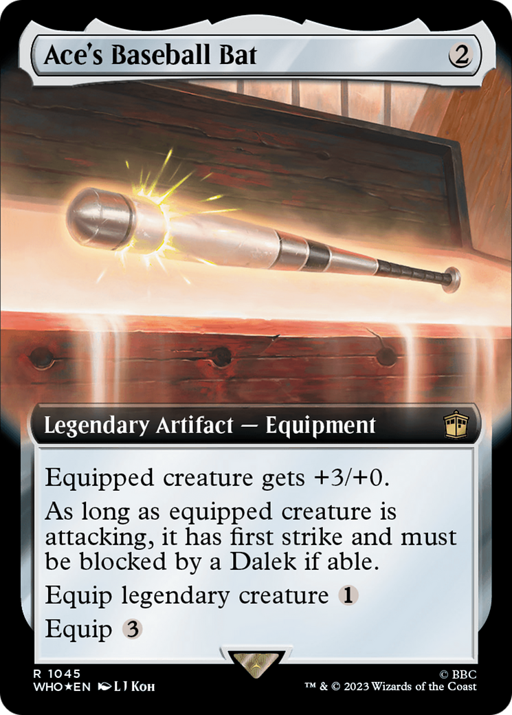 Ace's Baseball Bat (Extended Art) (Surge Foil) [Doctor Who] | Tables and Towers